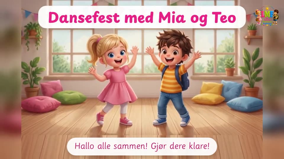 Mia og Teo danser