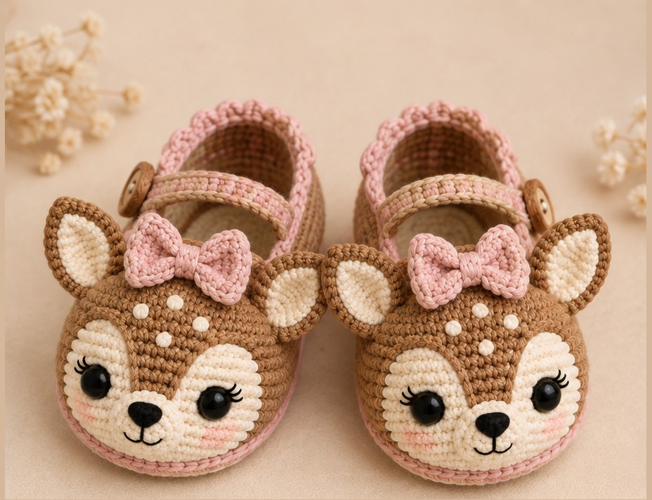 Ellies ballerinasko, heklet amigurumi