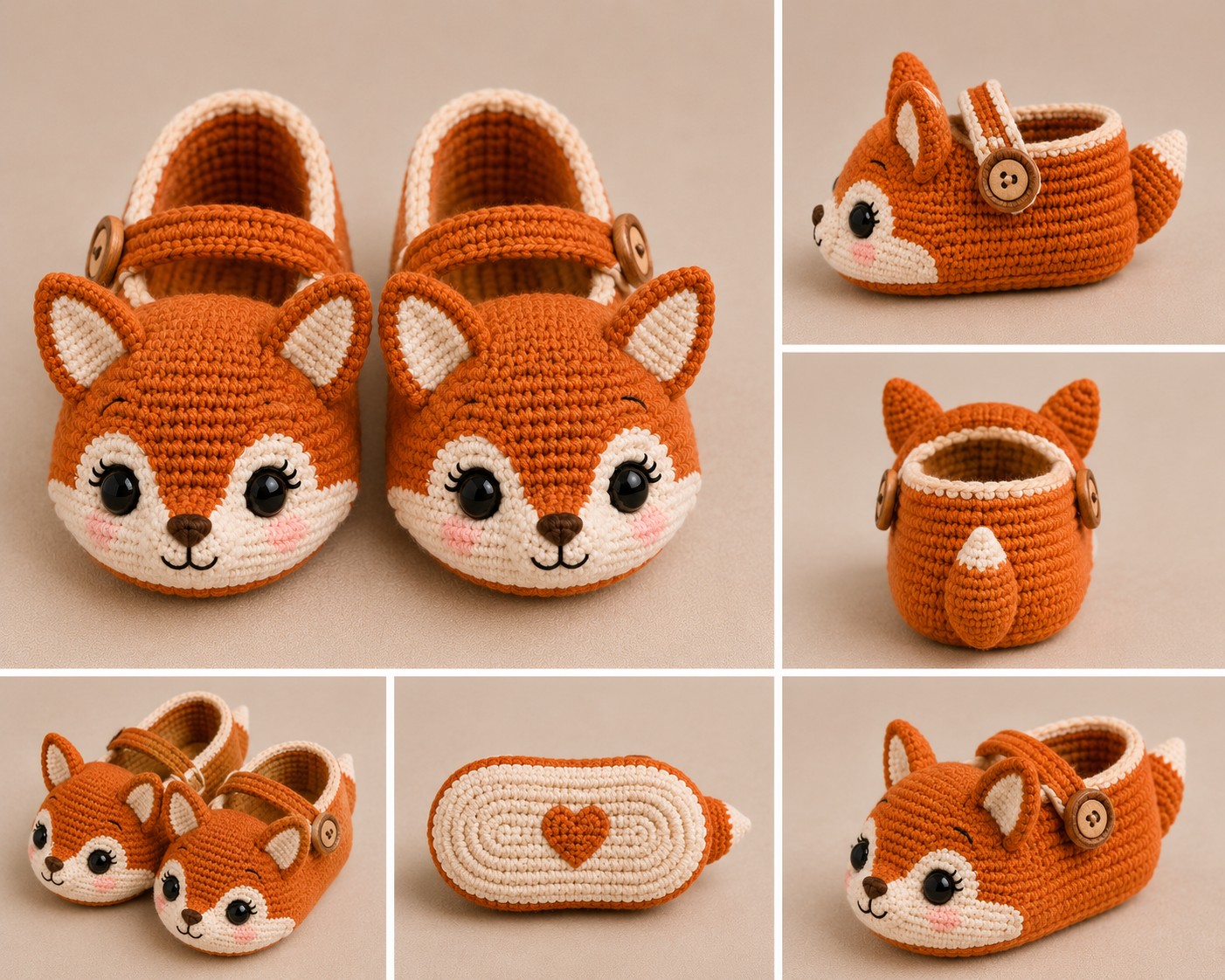 Felix' ballerinasko, heklet amigurumi