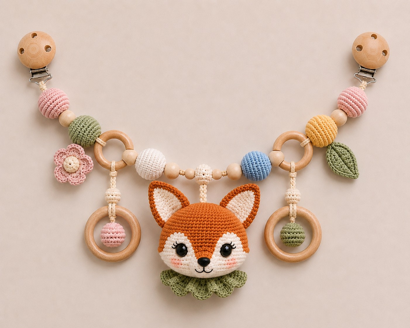 Felix' vognlenke, heklet amigurumi