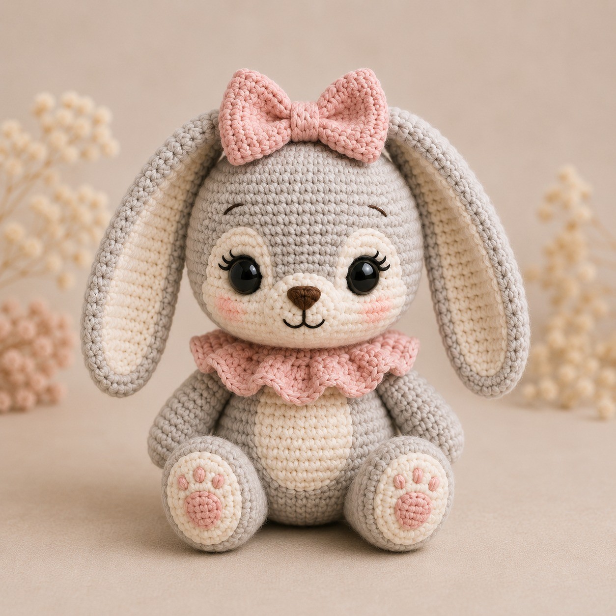 Luna, den lille kaninen, heklet amigurumi