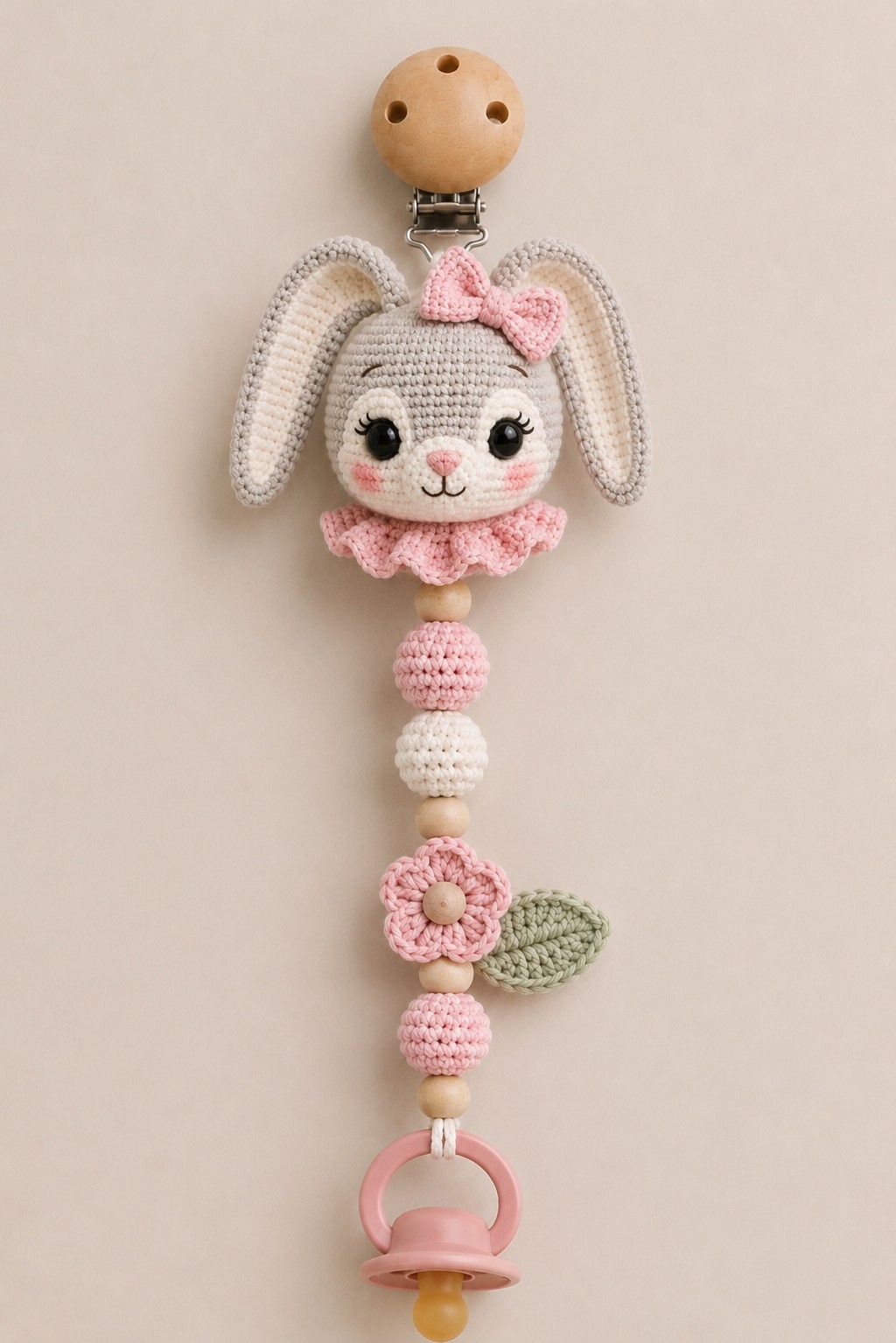 Lunas smokkelenke, heklet amigurumi