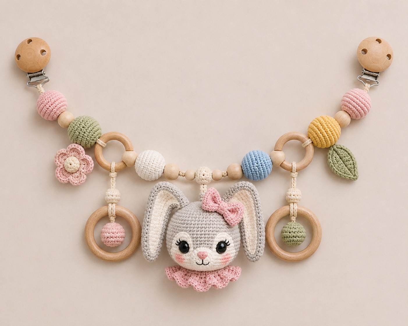 Lunas vognlenke, heklet amigurumi