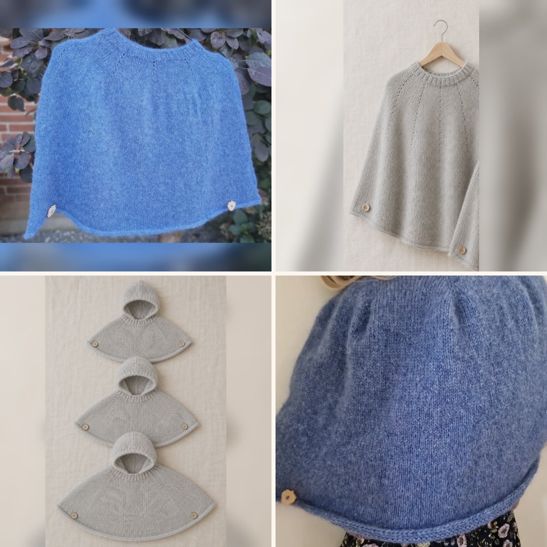 Mini & Me poncho, alle tre
