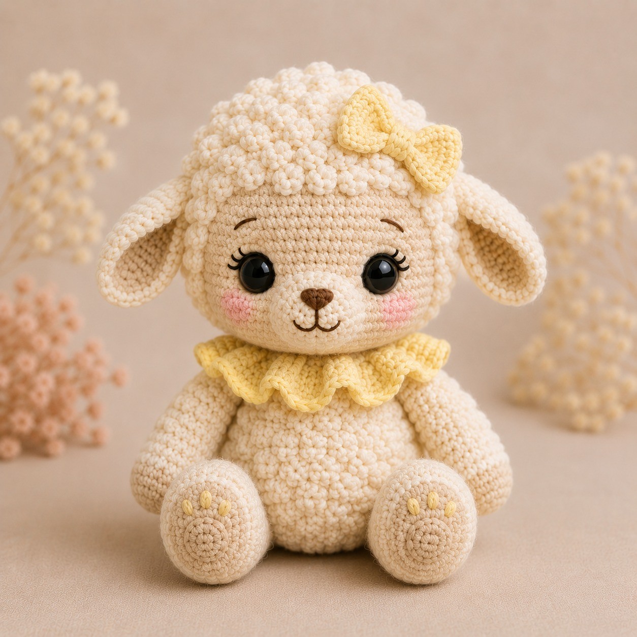 Molly, det lille lammet, heklet amigurumi