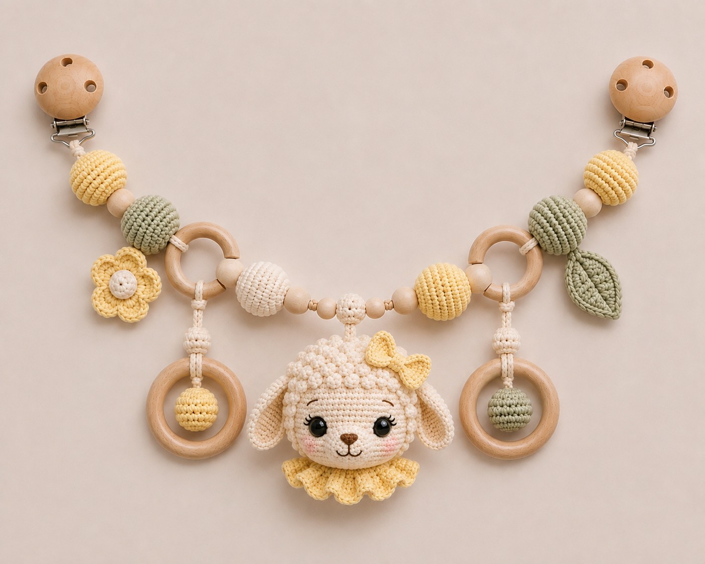 Mollys vognlenke, heklet amigurumi