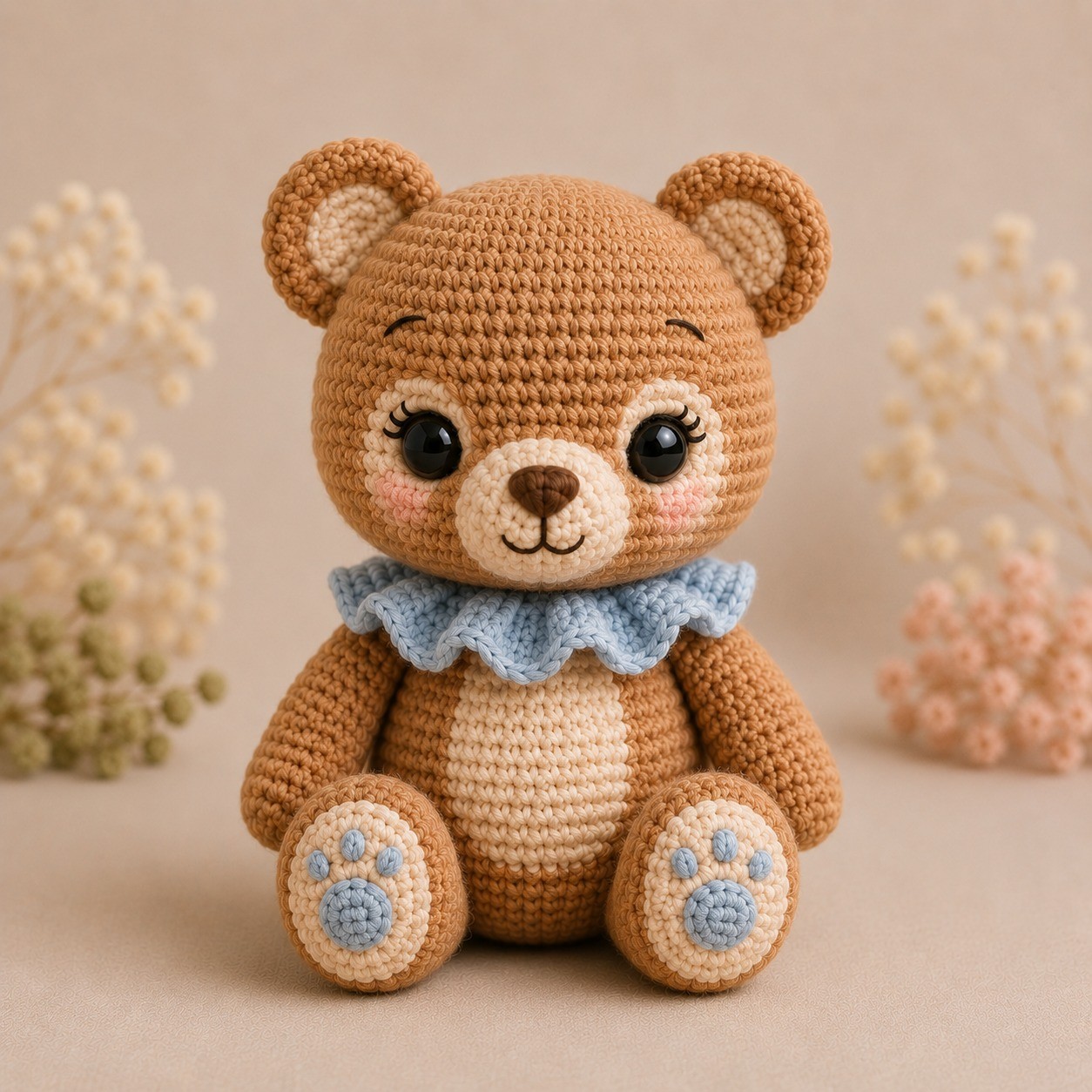 Oliver, den lille bjørnen, heklet amigurumi
