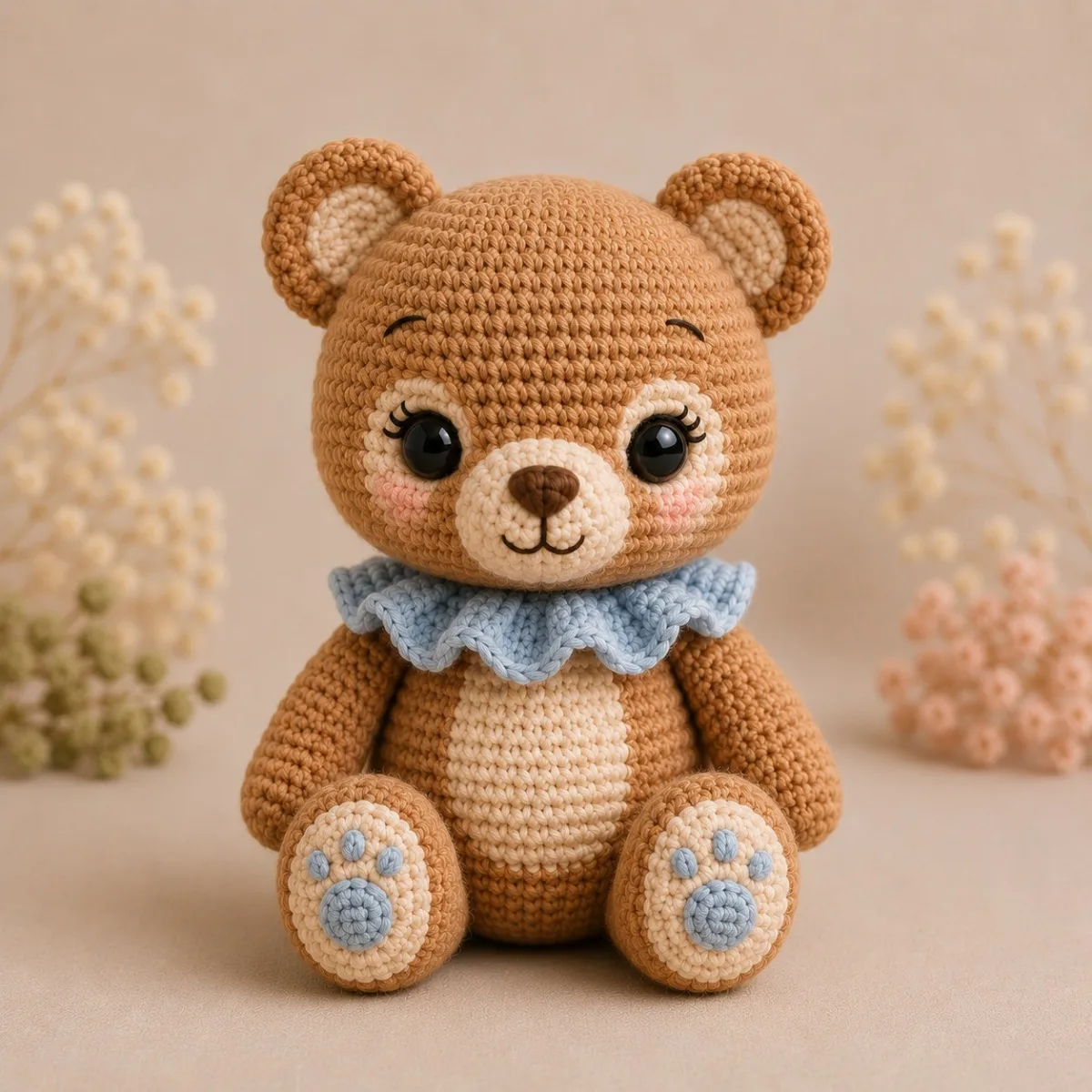 Oliver, den lille bjørnen, heklet amigurumi