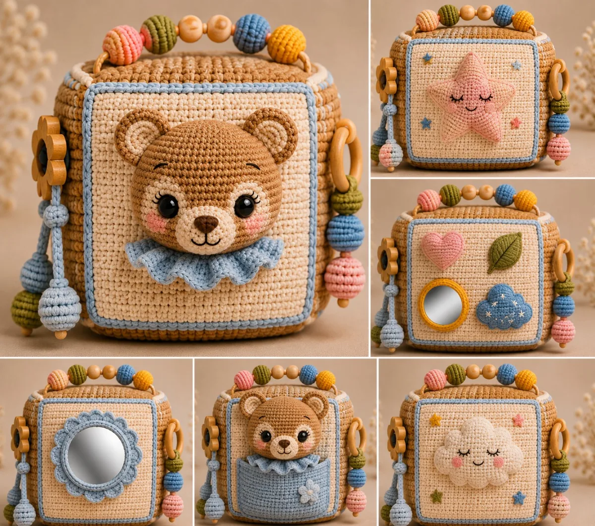 Olivers aktivitetsleke, heklet amigurumi