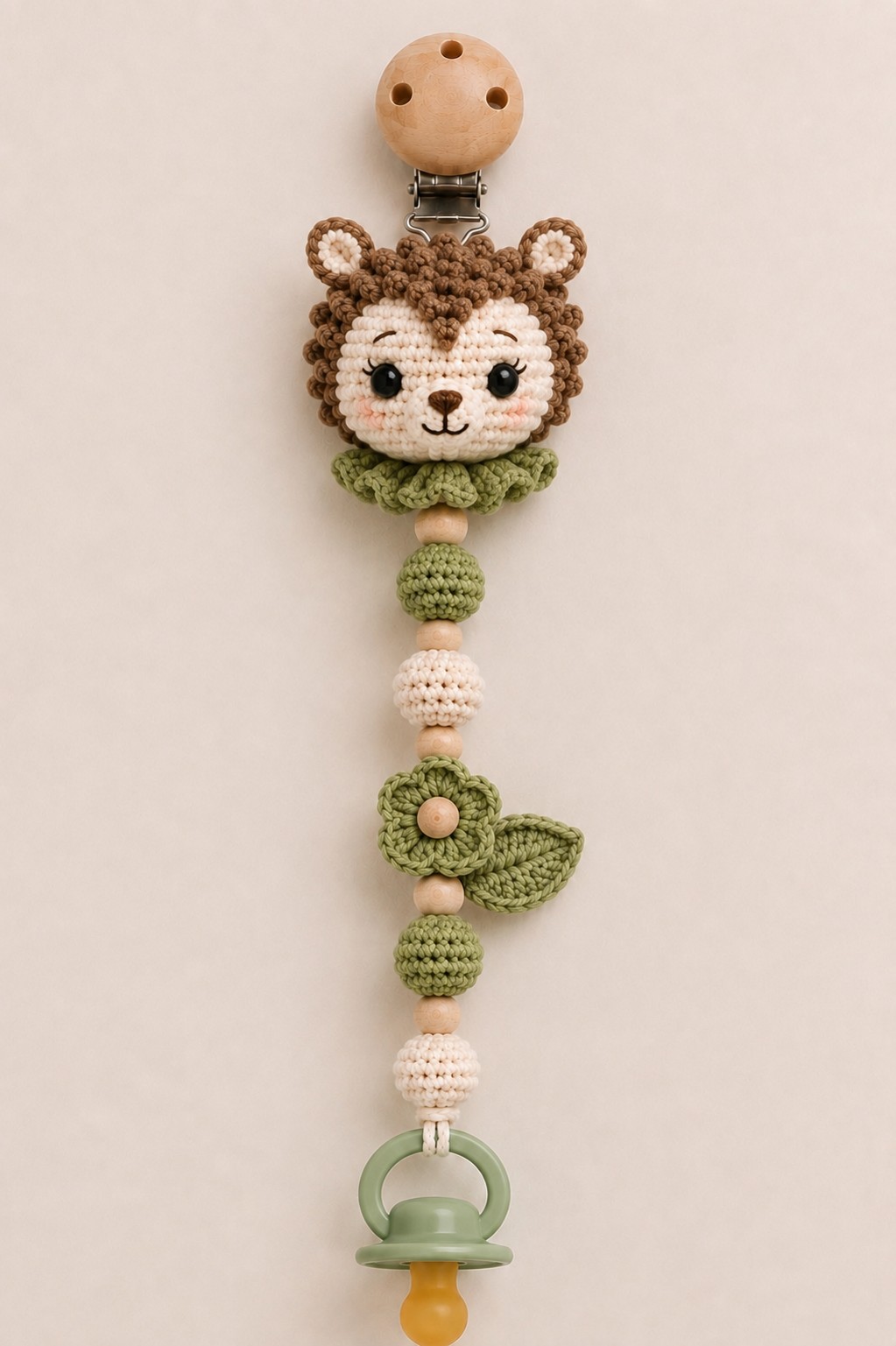 Pips smokkelenke, heklet amigurumi