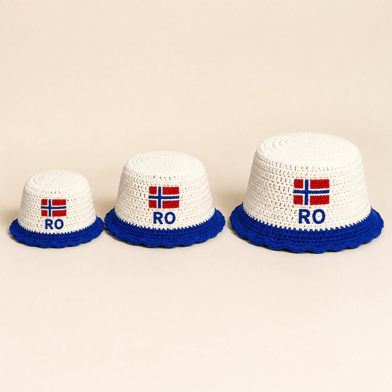 RO-bøttehatt barn, heklet