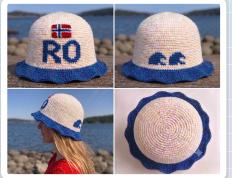 RO-bøttehatt, heklet