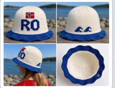 RO-bøttehatt, strikket
