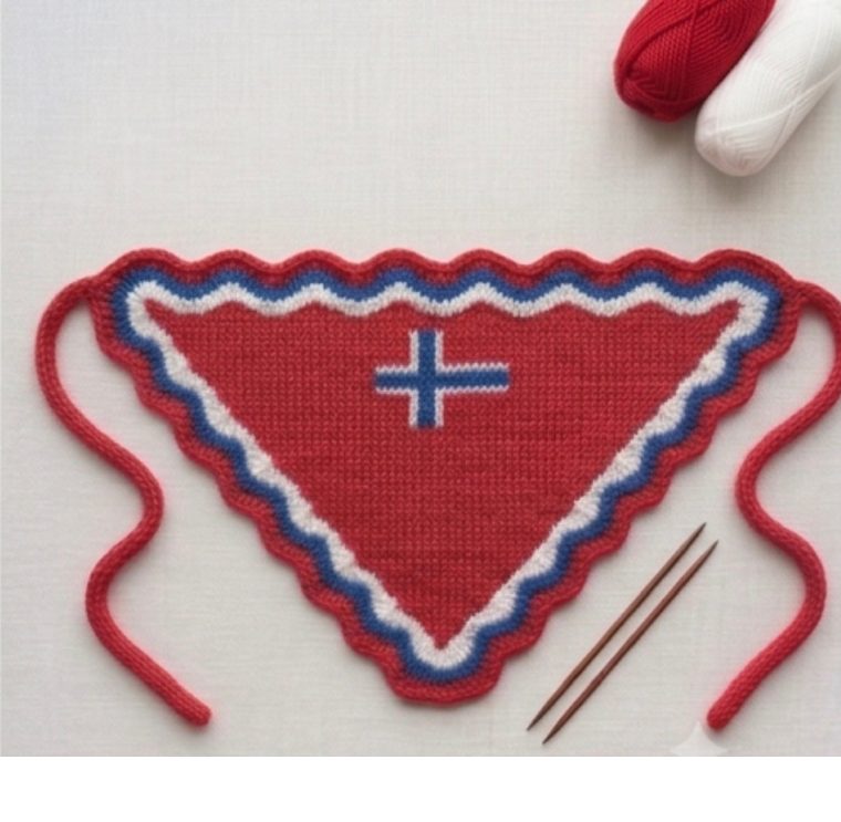 Norge-skaut, strikket
